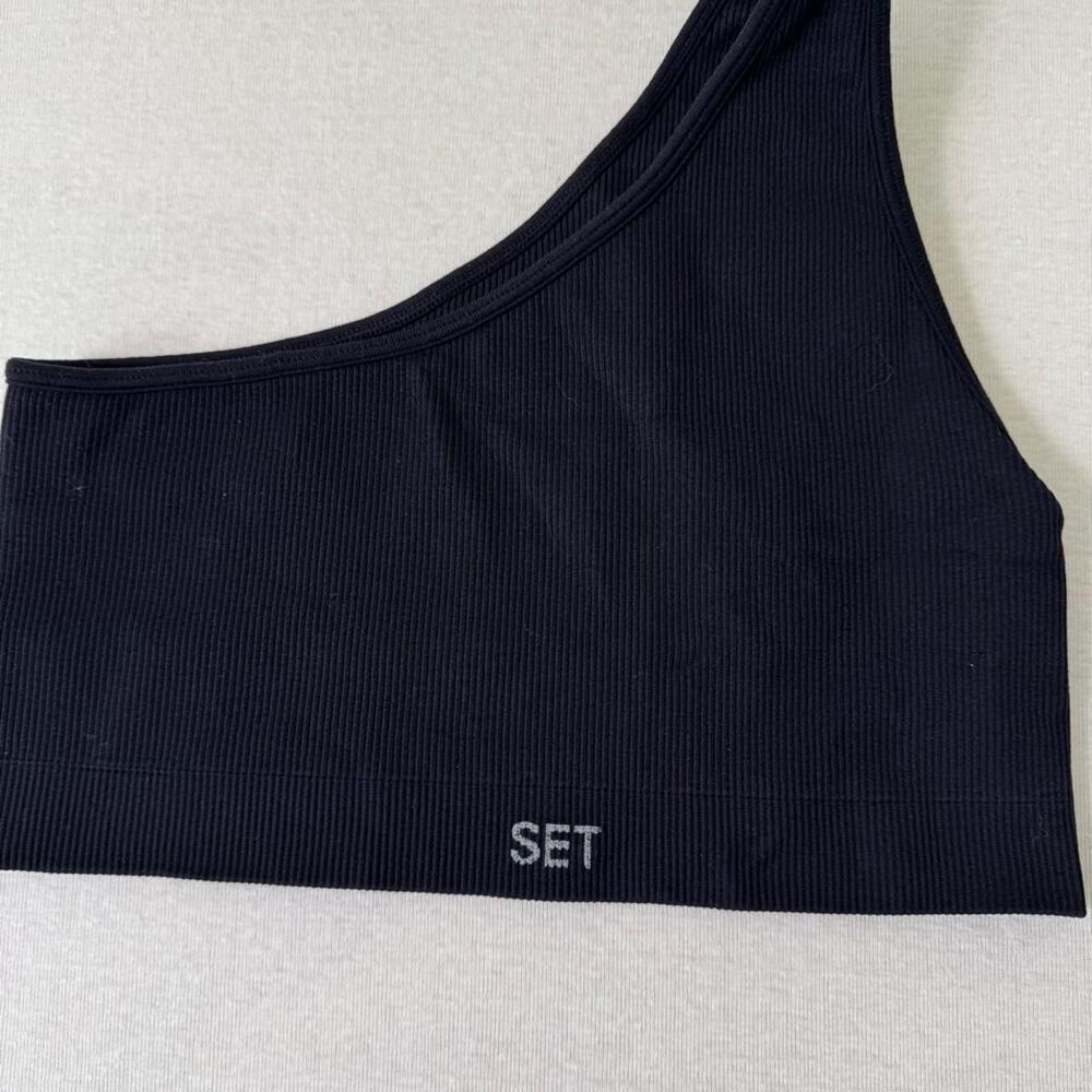 Set Active Sculptflex Ribbed One Shoulder Bra - Picture 2 of 3
